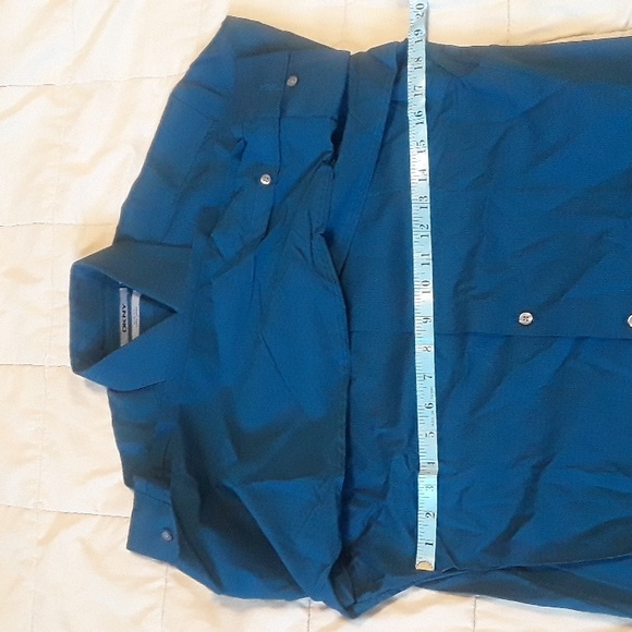 DKNY Slim Fit Coupe Cintree Dress Shirt Lagoon/Black Pinstripe 15 32/33 - Picture 5 of 9